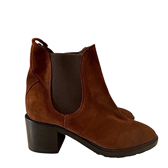 Barbara Barbieri  Made in Italy Chelsea Leather Suede Ankle Booties Size Eu 37 - Picture 6 of 12